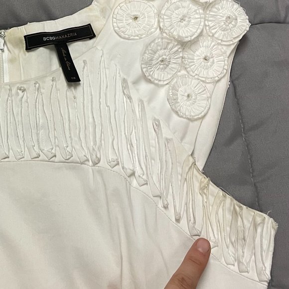 White BCBGMaxazria Dorine Dress - Picture 6 of 6